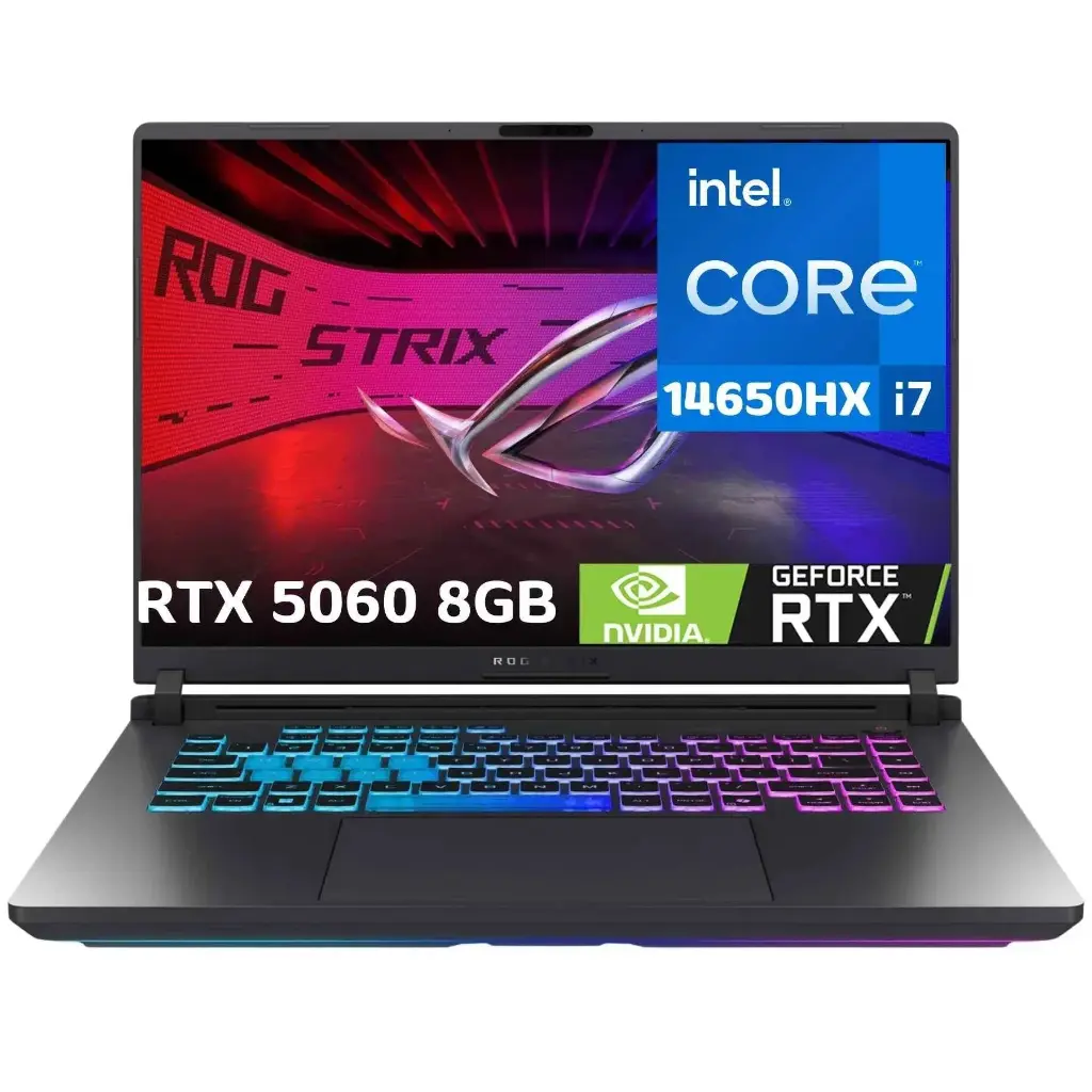 ASUS ROG Strix G615JMR-AS74 (2025) Gaming Laptop, 16” GeForce RTX 5060 i7-14650HX, 16GB DDR5, 1TB Gen 4 SSD