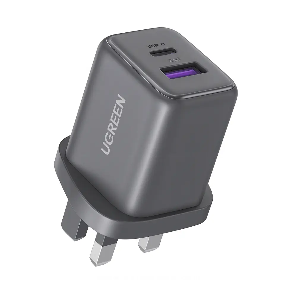 UGREEN 30W Dual Port 1A 1C USB-C Wall Charger - Black x516-65036