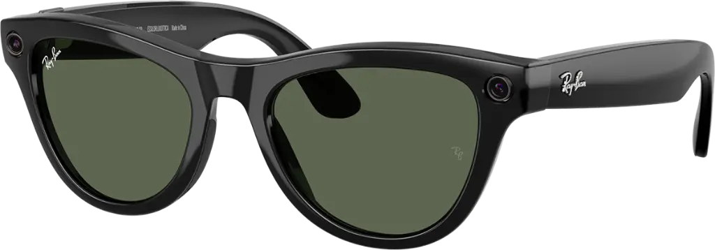 RAY-BAN  META SKYLER - GEN 2 Shiny Siyah G-15 Yeşil S52 RW4014 ( C601/7152 ) 