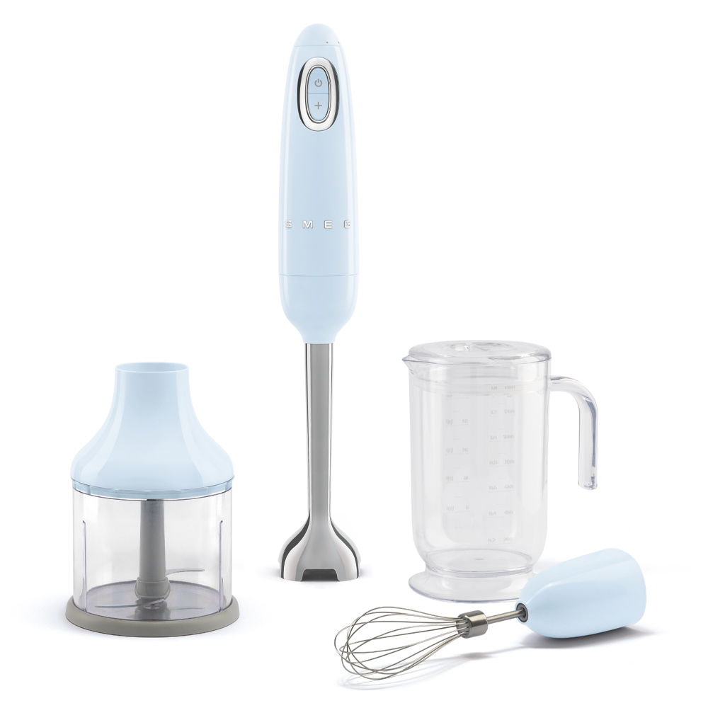 Smeg HBF03PBEU Hand Blender with Accessories - Pastel Blue