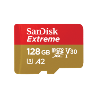 SANDISK 128GB Extreme GO microSDXC UHS-I Kart - 5K ve 4K UHD Video - 240MB/s Okuma, 120MB/s Yazma
