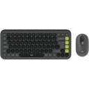 Logitech Pop Icon Combo Kablosuz Klavye ve Mouse - Grafit ve Yeşil