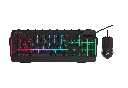 Quantum Gaming Dual Strike RGB Gaming Keyboard & Mouse Combo – Programmable, Featuring a 4G Key Control Dial