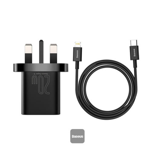 [BASE00192] Baseus 20W PD Mini Şarj Cihazı Super Si 1C Duvar Şarj Cihazı | USB Type-C | 1M TZCCSUP-K01