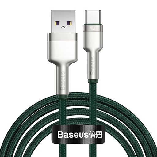 [BASE00140] Baseus Cafule Metal 40W 2m Type-C Kablo Yeşil