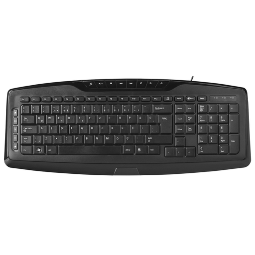 [SEG309] Everest KB-920 Siyah USB Tam Boy Q Ofis 14 Multimedya Tuşlu Klavye