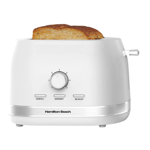 [HAM004] Hamilton Beach Ella 2 Slice Matte White Toaster HBT1322MW