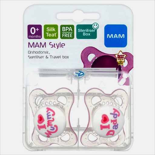 [URUN00052] MAM Style Soothers 0+ Ay SR3402