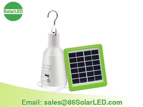 [MI00681] Şarj Edilebilir Ampul WITH/Güneş Enerjili Panel Seti