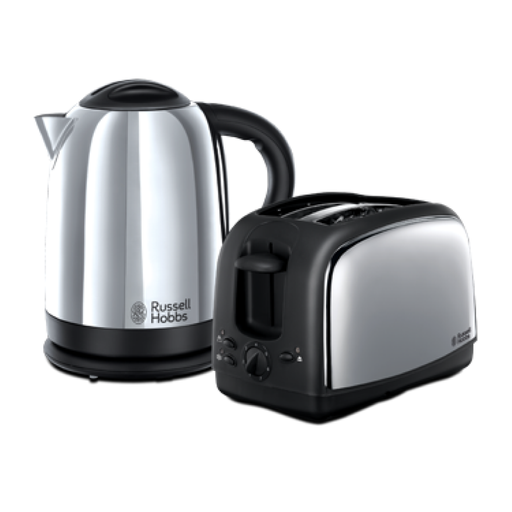 [URUN00523] Russell Hobbs 21830 Lincoln Çaydanlık and Ekmek Kızartma Makinesi Seti