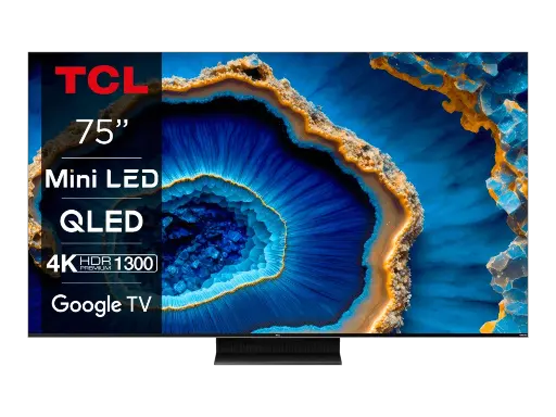 [TCLTV0035] TCL 75C935 4K Ultra HD 75" 190 Screen Google Smart MiniLED TV with Satellite Receiver