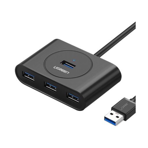 [ugreen0008] UGreen USB 3.0 - 4 Portlu HUB - Siyah CR113-20291B