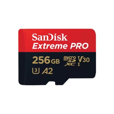 [SANDISK09] SanDisk 256 GB Extreme PRO microSDXC card + SD adapter  up to 200 MB/s 