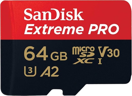 [SANDISK07] Sandisk SDSQXCU-064G 200Mb/90Mb Extreme Pro 64GB Micro SD Memory Card with adapter