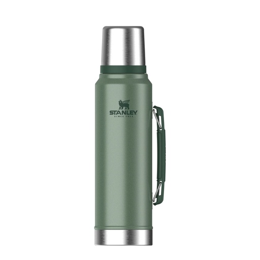 [STANLEY07] Stanley The Legendary Klasik Şişe 1.0L / 1.1QT Hammertone Yeşil (10-08266-001)