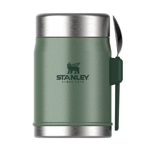 [STANLEY010] Stanley The Legendary Food Jar + Spork .4L / 14oz Hammertone Green (10-09382-004)