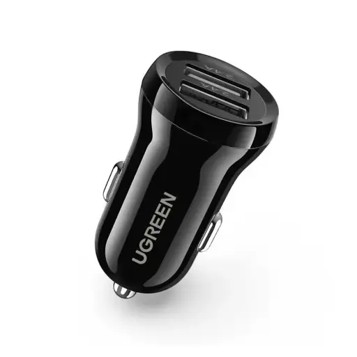[UGREEN0087] Ugreen Dual USB-A 24W Car Charger BK 50875B