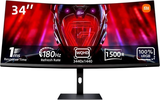 [XIAOMI0111] Xiaomi Curved Gaming Monitor G34WQi EU | Monitor | 34", VA, WQHD, 180Hz, FreeSync Premium