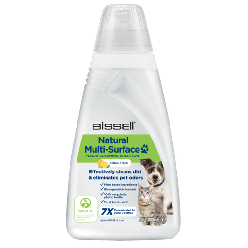 [BISEL020] Bissell Natural Multi-Surface Floor Cleaning Solution Effectively Cleans Dirt&Eliminates Pet Odors 1 lt.  - 3122