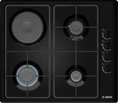 [ARGS00115] Bosch Seri 2 Kombine Pişirme Yüzeyi (Gaz/Elektrik) 60cm Siyah - PBY6C6B62O