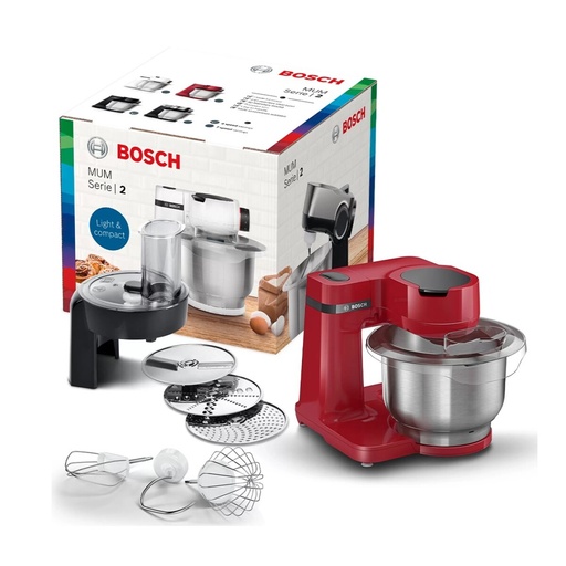 [ARGS0092] Bosch Serie 2 Food Processor 700W 3.8L Red - MUMS2ER01