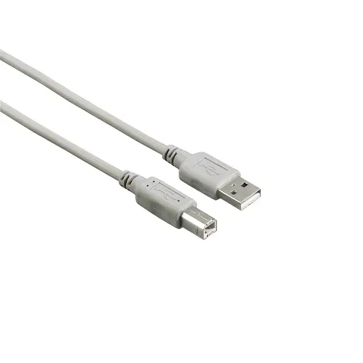 [HAMA09] HAMA USB 2.0 A Plug - B Plug 3m USB Cable Grey HM.200901