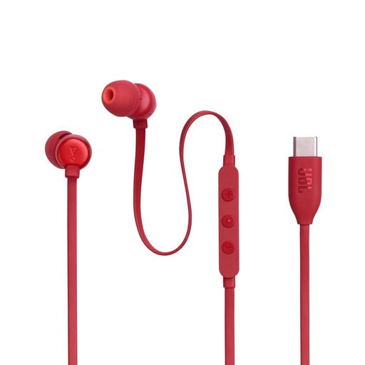 [JBLAZ041] JBL Tune 305C USB-C In-Ear Headphones Red - JB.JBLT305CRED