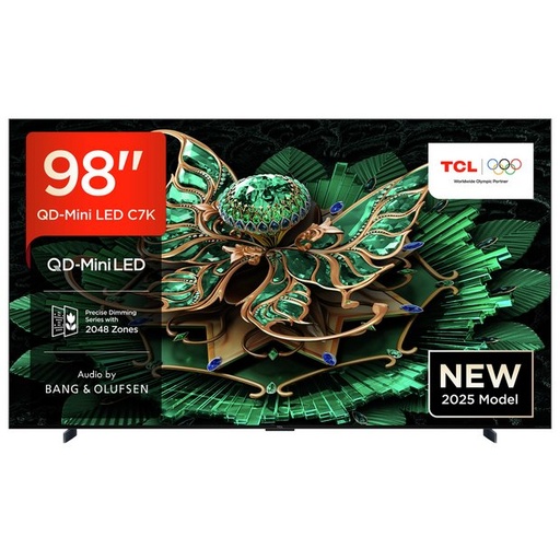 [TCLTV091] TCL 98" 98C7K Premium QD-Mini LED, Bang&Olufsen Ses, HDR-3000'e Kadar TV (2025)