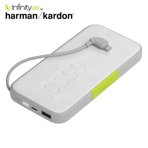 [ILAZ024] InfinityLab by Harman - InstantGo Powerbank 10000 mAh, Lightning, Beyaz