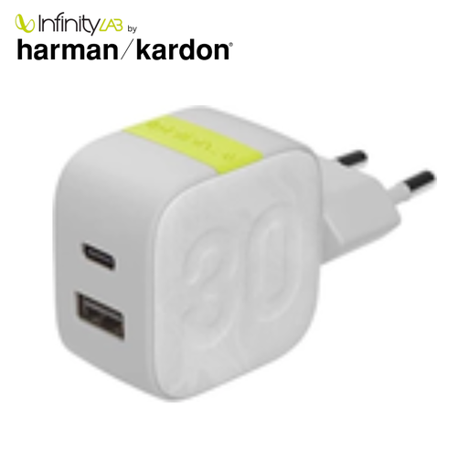 [ILAZ05] Infinity Lab InstantCharger 30W 2 USB Charger - White