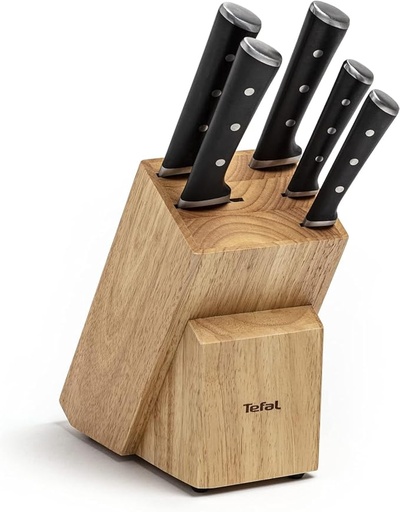 [SBT033] Tefal Ice Force with Wooden Stand 5 Knife Set 2100110589