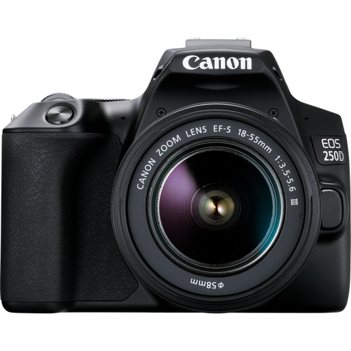 [CANON05] Canon Kamera Dijital EOS 250D DSLR 24 MP EF-S18-55mm Kiti (EOS250D) - Siyah