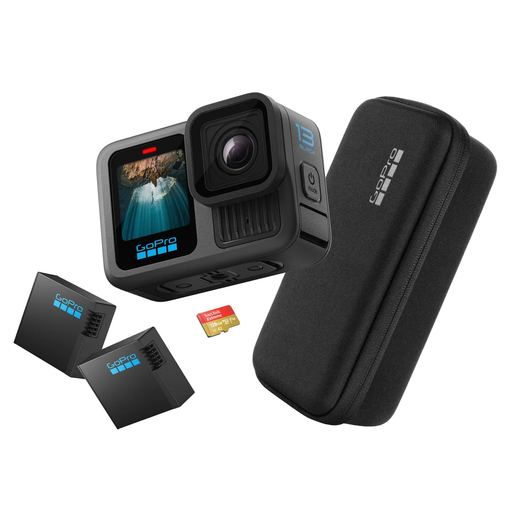 [GOPRO04] GoPro Hero 13 Siyah 5K Aksiyon Kamerası Speciality Paket 2 (With Ekstra Pil) 