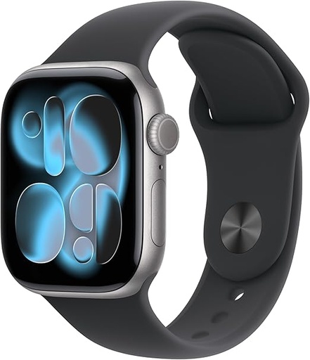 [APPLE0405] Apple Saat Serisi 11 GPS 46mm Uzay Grisi Alüminyum Siyah Spor Kayış S/M MEV04 - MEV44