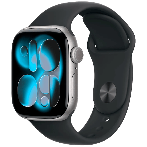 [APPLE0431] Apple Saat Serisi 11 GPS 42mm Uzay Grisi Alüminyum Siyah Spor Band - MEQW4 - MEQX4