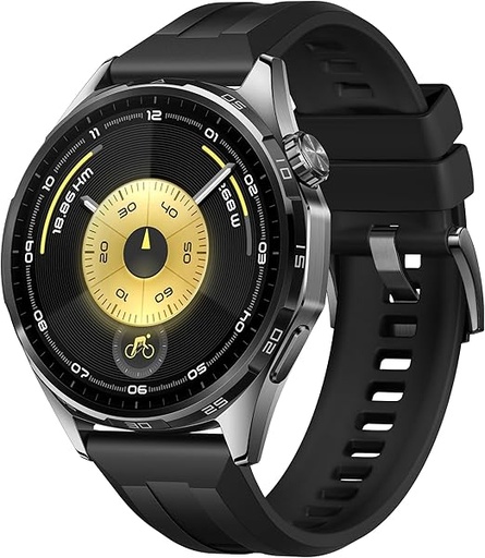 [HUAWEI013] Huawei Watch GT6 46mm (Siyah Floroelastomer Kayış)