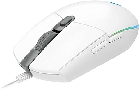 [LOGITECH04] Logitech G203 LSYNC Oyuncu Mouse - USB - Optik - 6 Tuş Beyaz