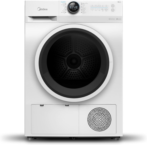 [DSMID06] Midea Front Load Condenser Kurutma Makinesi 8 kg, Wifi Connection, MD200C80W/W-GCC, Beyaz