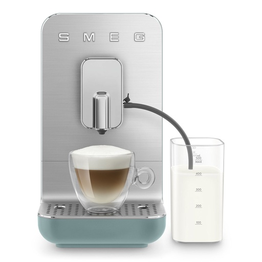 [SMEG0116] Smeg Retro Siyah Espresso Kahve Makinesi – Integrated Milk BCC13EGMUK