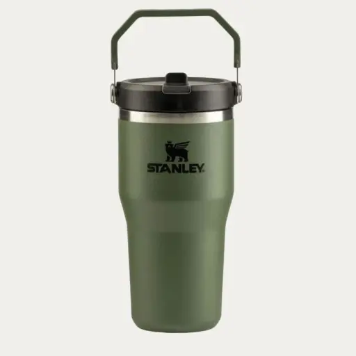 [STANLEY0145] Stanley IceFlow Flip Straw Tumbler | 0.6L/20oz  Dried Pine (10-12044-051)