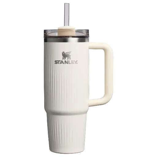 [STANLEY0164] Stanley Quencher H2.0 Fluted 0.89L/30oz Cream Gloss (10-13003-015)