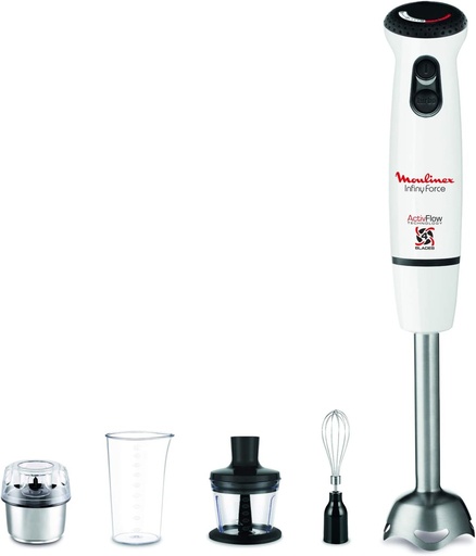 [SBT060] Tefal Blender Moulinex InfinyFORCE V2 6'sı 1 Arada Beyaz (7211004274)
