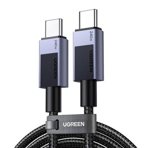 [UGREEN0134] Ugreen USB-C to USB-C 240W PD Fast Charging Cable - 2M (Space Grey) (L513/45068)