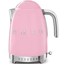 [SMEG0128] Smeg 50's Style Variable Temperature 1,7Lt. Kettle, Pink- KLF04PK