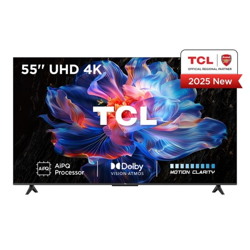 [TCLTV0102] TCL 55" 55V6C 4K Ultra HD, HDR 10+, Google TV (2025)