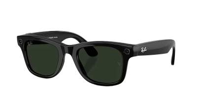 [RAY020] RAY-BAN | META WAYFARER - GEN 2 Shiny Black Graphite Green Transitions RW4012 S53