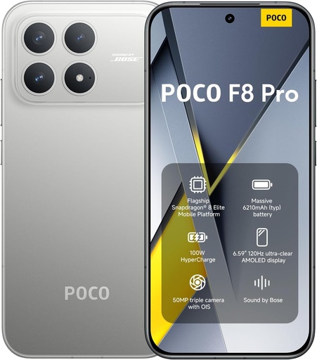 [XIAOMI0309] Xiaomi POCO F8 Pro 12/512 GB Gümüş