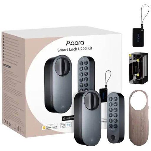 [AQBIL06] Aqara Akıllı Kapı Kilidi U200-Siyah EL-D02D-B