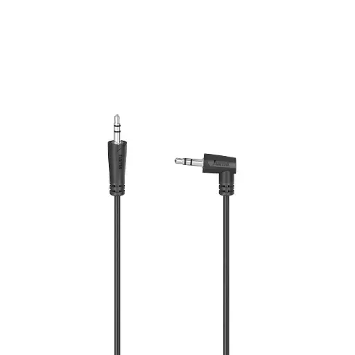 [HAMA035] Hama Audio Cable 3.5 mm Jack Plug 90° - 3.5 mm Jack Plug, Stereo 0.5 m - 00205285