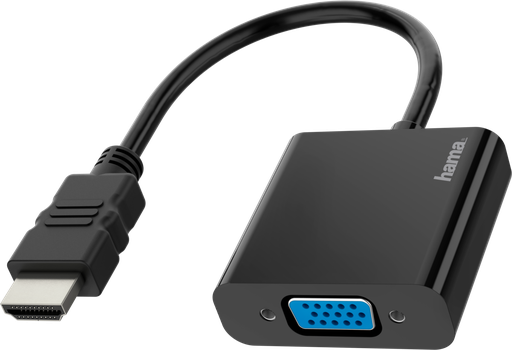 [HAMA036] Hama Video Adaptörü, HDMI™ Fişi - VGA Soketi, Ses Soketi, Full HD 1080p - 00200343